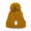 Fritidsklader bobble hat in mustard yellow