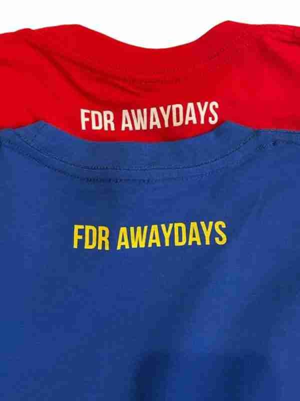FDR Awaydays T-shirt red & blue